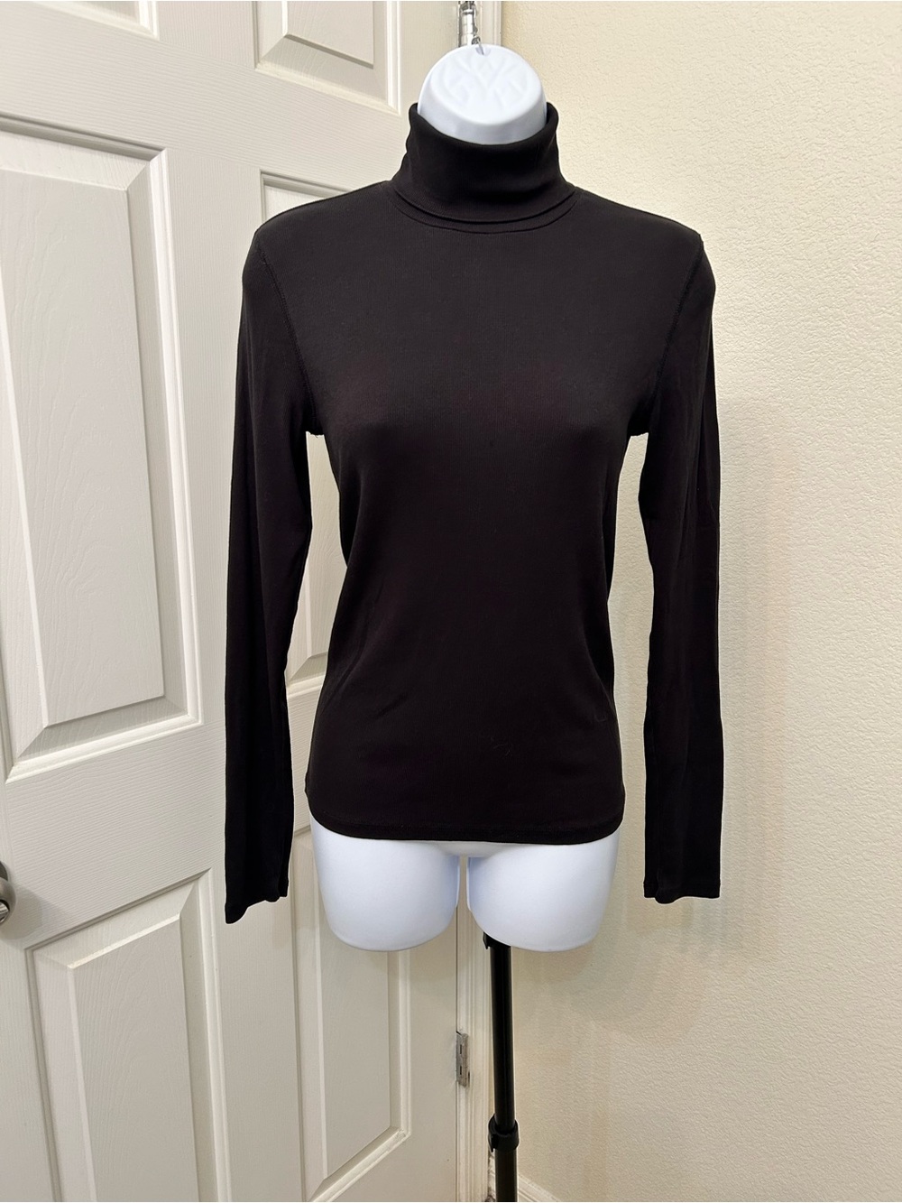 Everlane Black Long Sleeve Turtleneck Top